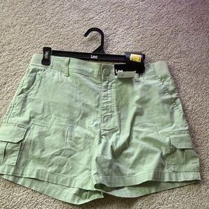 Lee Women's Light Green Cargo Shorts